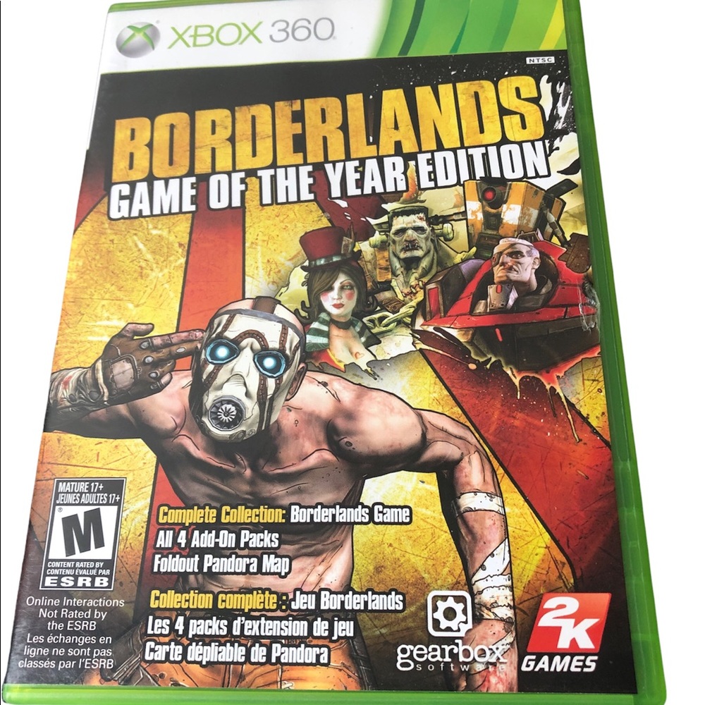 XBOX 360 Borderlands Game of the year edition 2009 Tested